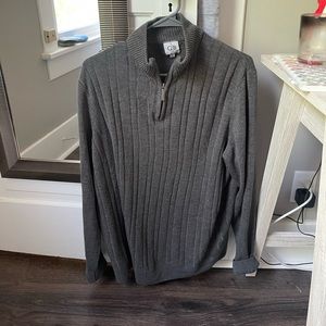 vintage semi zip up cardigan